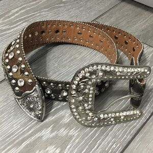 Nocona Rhinestone Camouflage Belt S